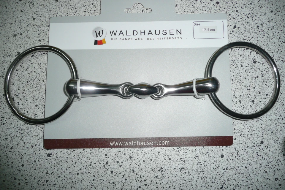 Wassertrense doppelt gebrochen Reittrense Gebiss Ausbildungsgebiss Waldhausen