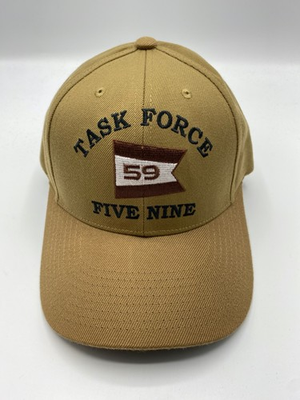 #ad The Corps Task Force 59 Logo Beige Baseball Cap Hat One Size $29.99