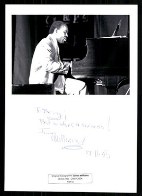 James Williams 1951-2004 Amerikanischer Jazzpianist Original Signie## BC G 51869
