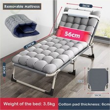 Adults Sofa Day Bed Folding Loungers Recliner Protable Guest Bed Metal Frame Bed