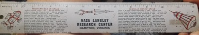 American Men of Space Metal Ruler
