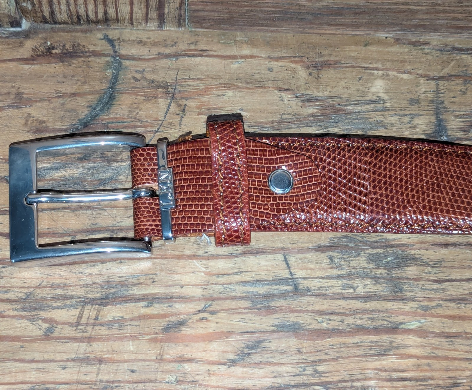 LEN Lifestyle Brown JAVA / Ring LIZARD Leather Sz… - image 10