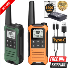 Long Range Walkie Talkie 2 Set 50 Mile Two Way Radio Charge Headset Waterproof