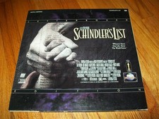 SCHINDLER'S LIST 2-Laserdisc LD SET WIDESCREEN EXCELLENT CONDITION GREAT FILM 