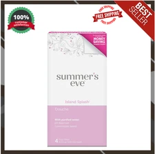 Summers Eve Douche, Vaginal Douche for Women, Island Splash, 4 Units, 4.5 Oz .