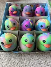 Viral Sunny Days Squeezy Tie Dye Rubber Duck Squishy Blue/Pink/Green/Yellow