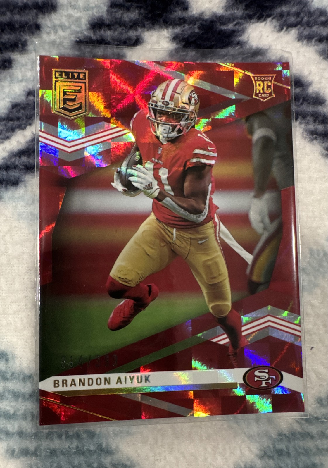 2020 Panini Chronicles - Elite Update Brandon Aiyuk #219 Red /399 (RC)