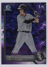 2022 Bowman Chrome Sapphire Edition Prospects Purple 3/25 Erick Hernandez 18yk