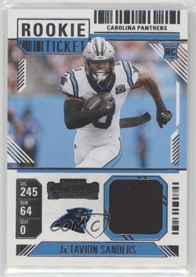 2024 Panini Contenders Rookie Ticket Swatches Ja'Tavion Sanders #RTS-JTS RC 1dh0