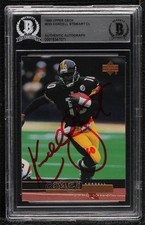 BAS 1999 Upper Deck Checklist Kordell Stewart #223 BGS Authentic Auto 3c7