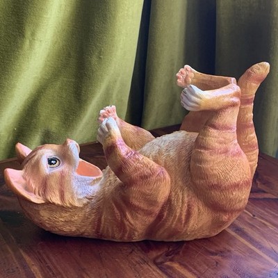 Cute Happy Orange Tabby Cat Wine Bottle Holder