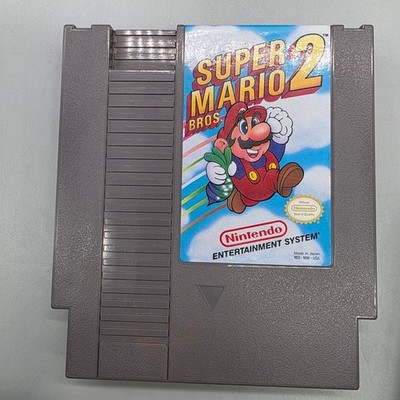 Nintendo Super Mario Bros 2 NES Video Game Cartridge NES-MW-USA with Sleeve