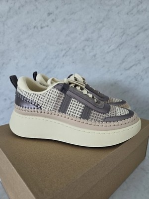 Steve Madden Doubletake Bone Taupe Damen Sneaker UK 6 EU 39 UVP 120£ Schuhe