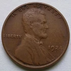 1924-D Lincoln Wheat Cent Fine+, Better Date Penny 1C coin
