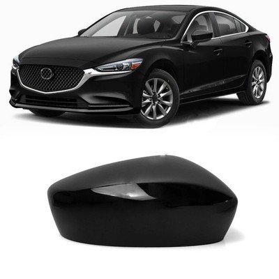 Black Right Passenger Side Car Rearview Mirror Cap Cover For Mazda 6 2017-2019