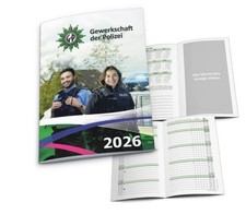 Gewerkschaft der POLIZEI - Taschenkalender Monatskalender 2026 NEU