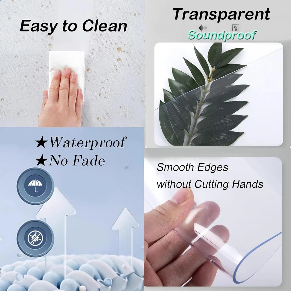 Tiras de cortina de puerta de plástico para almacén congelador garaje cocina paquete de 7 Foto 4 de 4