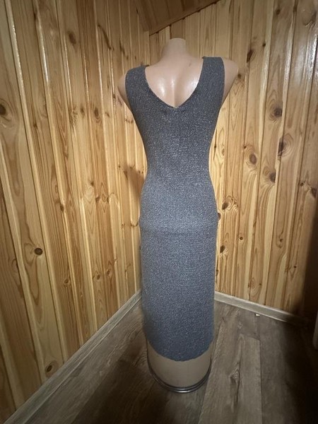 Women Lipsy Dress Grey Knit 38