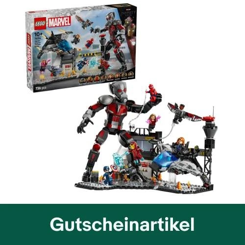 LEGO Super Heroes 76314 Captain America: Civil War Actionduell Bausatz, Mehrfarb