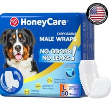 50 Pack Waist Disposable Dog Diapers Male Wraps Belly Bands Pet Soft All Sizes
