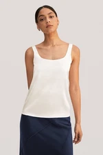 LILYSILK  Flattening U-Neck Camisole Tank 100% 22MM Silk White Women's Small NWT
