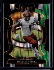 2025 Panini Select Deebo Samuel #87 Concourse Black and Green Prizm Shock