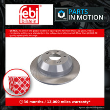 2x Brake Discs Pair Solid fits HYUNDAI SANTA FE Mk2, Mk3 2.2D Rear 2009 on D4HB