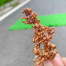 34G Rare!! iridescent Native Copper crystal mineral specimen