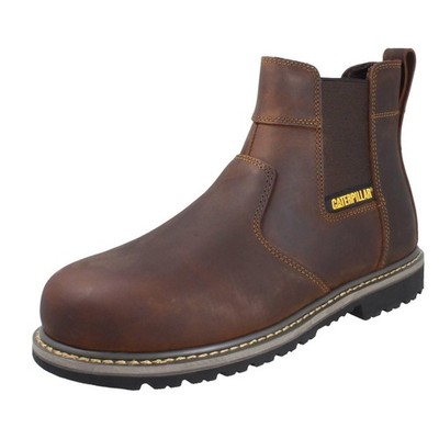 Herren Caterpillar Stahlkappe Wachsleder Weite Händler Stiefel ''Händler P725038''