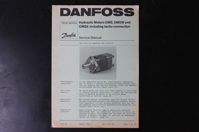 Danfoss Hydraulic Motors OMS OMSW OMSS Service Manual HN.13.M1.52 1984