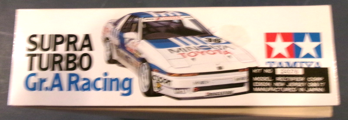 1988 TAMIYA 1:24 PLASTIC MODEL MINOLTA TOYOTA SUPRA TURBO Gr.A