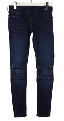 G-Star Lynn Custom Mid Skinny Jeans Damen W27/L32 Stretch Reißverschluss Detail