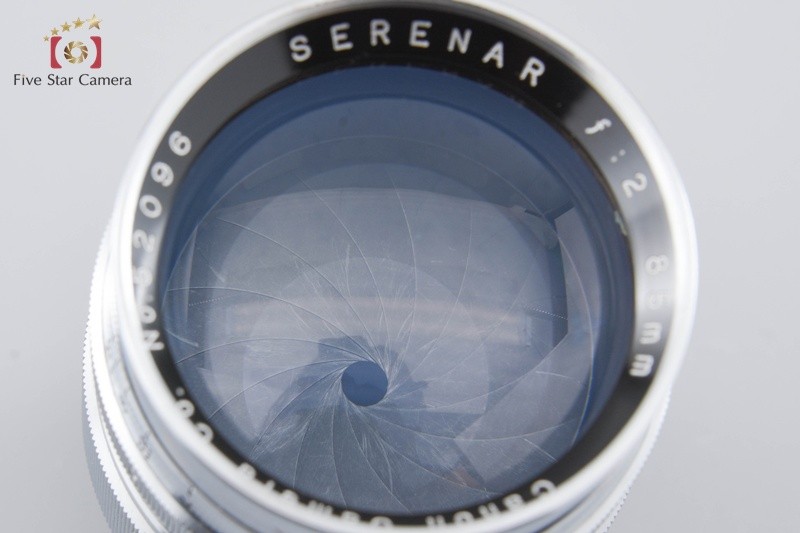 Objectif Canon Serenar 85mm F2 LTM + Viseur - Monture M39, Manuel, état Correct