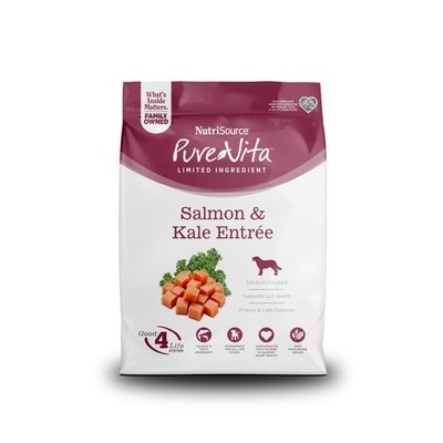 Pure Vita Salmon & Kale Dog Food, 4LB