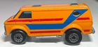 Matchbox Lesney Superfast #68 Orange Chevy Van (Red/Blue Stripes)