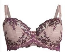 Wacoal Embrace Lace Underwire Bra 36D Plum Lift Unlined Mid Coverage 65191