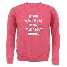 Talk About Drones - Adult Hoodie / Sweater - Drone Fly Flying Equipment Pilot