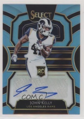 2018 Select Rookie Signatures Light Blue Prizm 24/49 John Kelly Auto RC 0c2