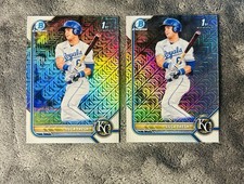 Luca Tresh 2022 Bowman Chrome Mojo 1st Refractor (2) Refractors