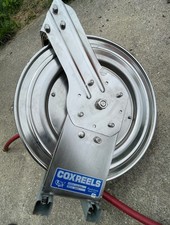 Coxreels P-LPL-350-SS stainless steel spring rewind hose reel