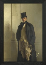 Portrait of a Gentleman Framed Wall Art Poster Canvas Print Picture