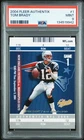 2004 FLEER AUTHENTIX #1 TOM BRADY PSA 9