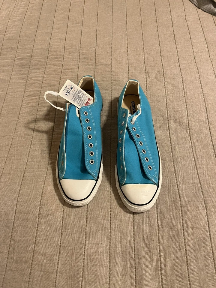 De colección Converse Deadstock Chuck Taylor Azul Teal Verde Parte Superior Baja MiUSA Para Hombres 10 Foto 3 de 4