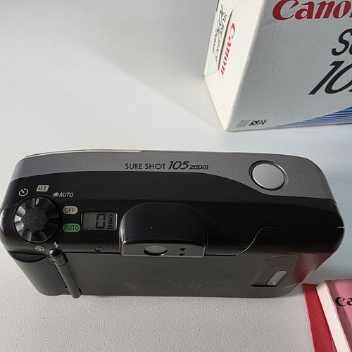 Canon Sure Shot 105 Zoom 35mm Point And Shoot Film Camera Vintage WORKS W/ Box - Picture 7 of 8