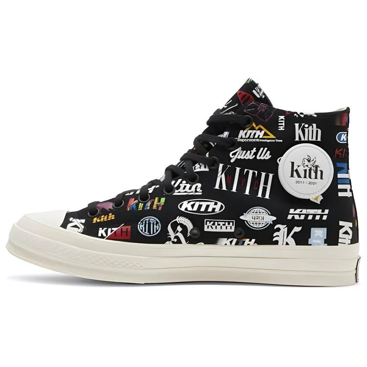 Kith x Converse Chuck 70 High 10th Anniversary - Black for Sale