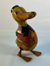1930s J. Chein Co. tin wind-up walking duck toy