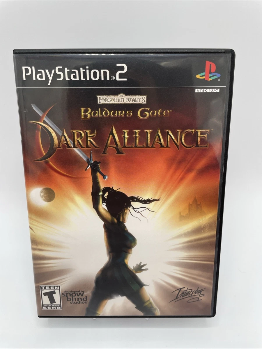 Jeu PS2 Baldur's Gate Dark Alliance - Action-RPG Complet En Très Bon état