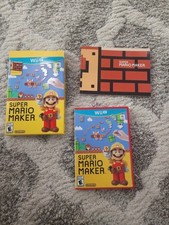 Super Mario Maker Book Bundle (Nintendo Wii U, 2015) CIB With Slipcover & Book