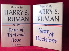 Harry TRUMAN / Memoirs by Harry S Truman 2 VOLUME SET / SIGNED 1st Edition 1956