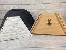 1986 Music Maker 15-String Lap Harp With Bag, Tuning Card, Music, 6+ Music Packs